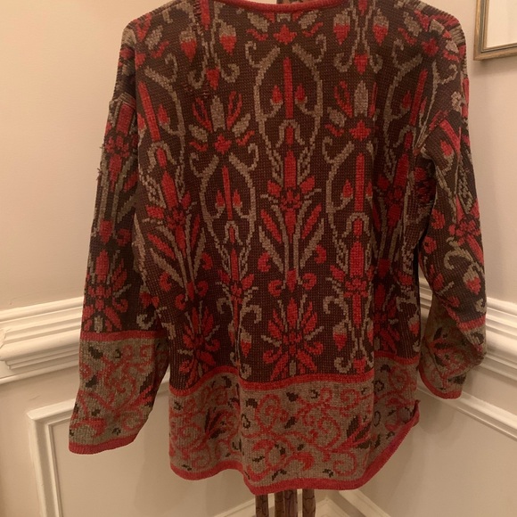 Beautiful vintage Jaeger tunic length chenille sweater. Size M - Picture 3 of 6